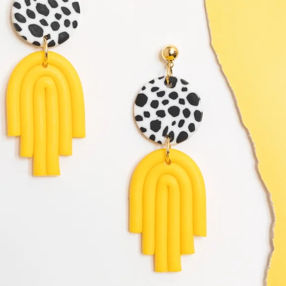 Celeste Clay Earrings - Picture 4 of 6